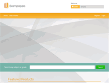 Tablet Screenshot of exampapers.co.za